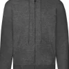 Zip Hoodie FRUIT mörkgrå L