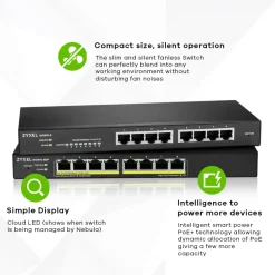 Zyxel GS1915 Series GS1915-8 - Switch - NebulaFLEX-kompatibel